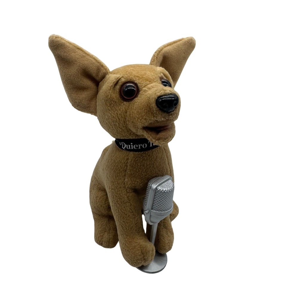 Taco Bell Chihuahua Plush Toy Yo Quiero Taco Bell Dog Microphone Vintage
